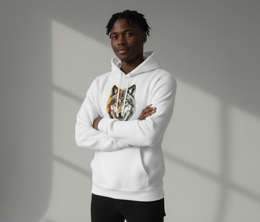 “Wild & Free” Unisex White Hoodie