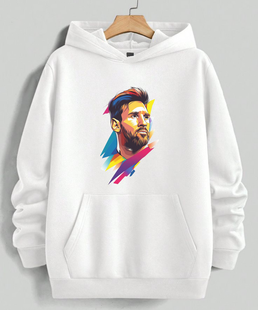“MESSI Limitless Energy” Unisex White Hoodie