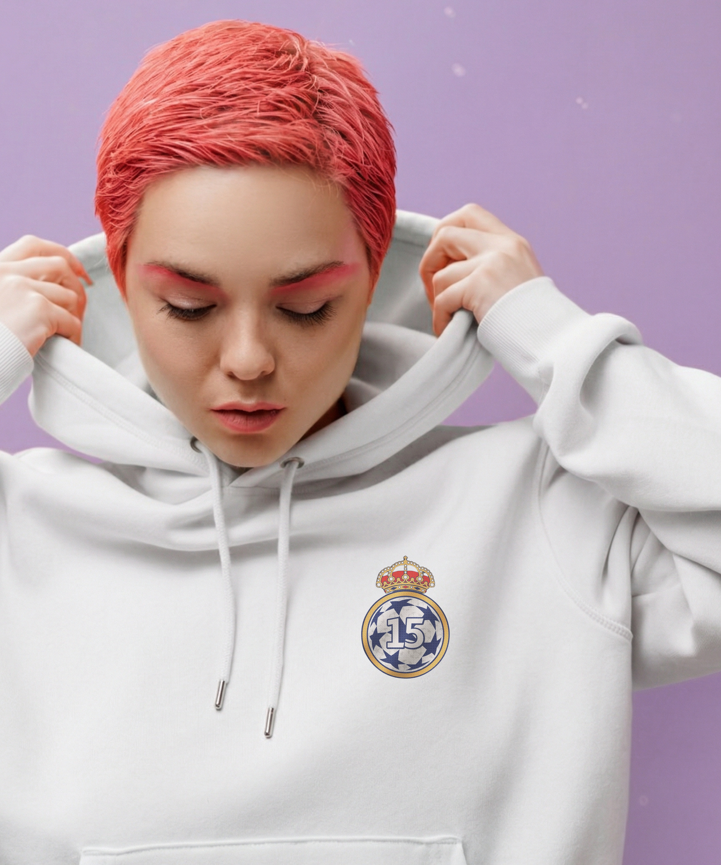 “Madrid Glory” Unisex White Hoodie