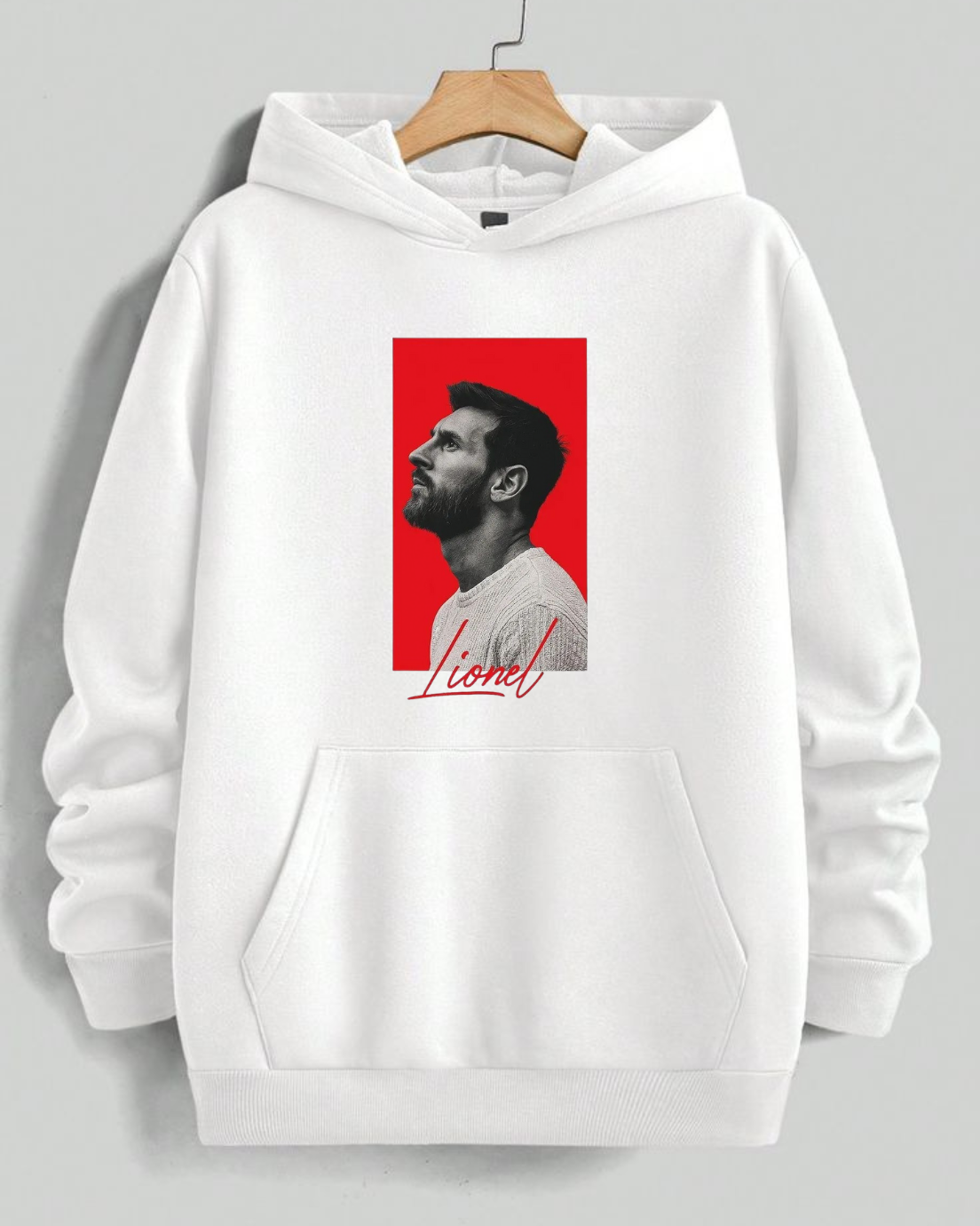 “Lionel Vision” Unisex White Hoodie