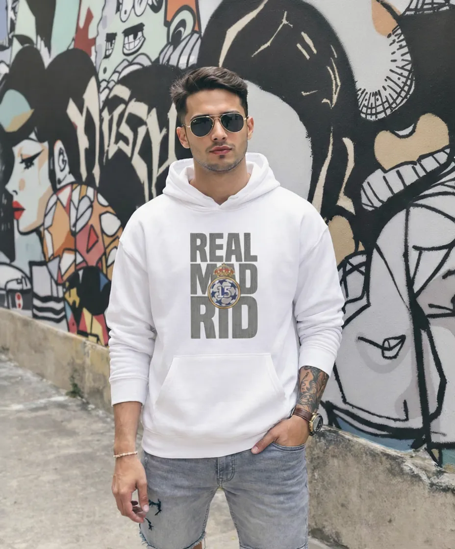 “Madrid Pride” Unisex White Hoodie