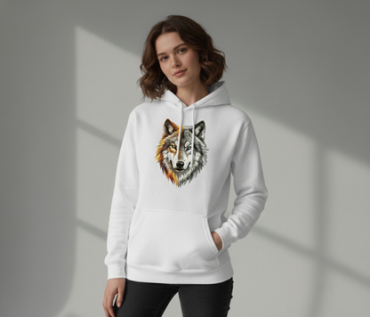 “Wild &amp; Free” Unisex White Hoodie