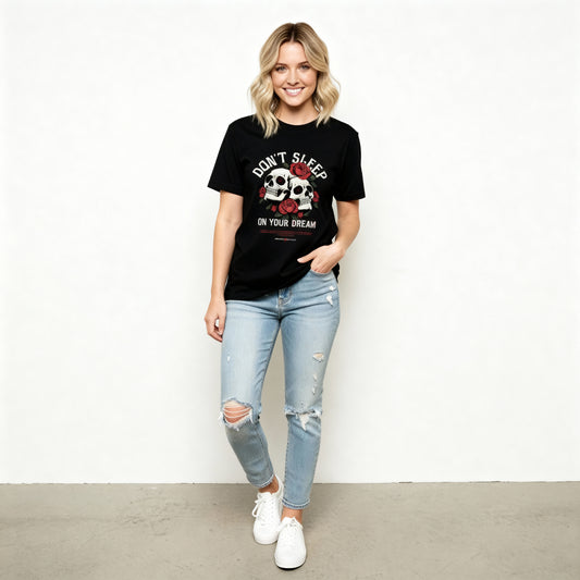 “Don’t Sleep On Your Dream” Unisex BlackT-Shirt