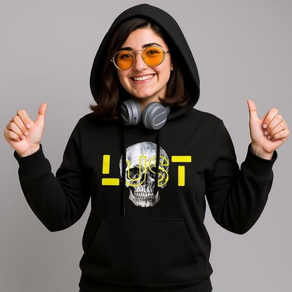 “LUST Skull” Unisex Black Hoodie