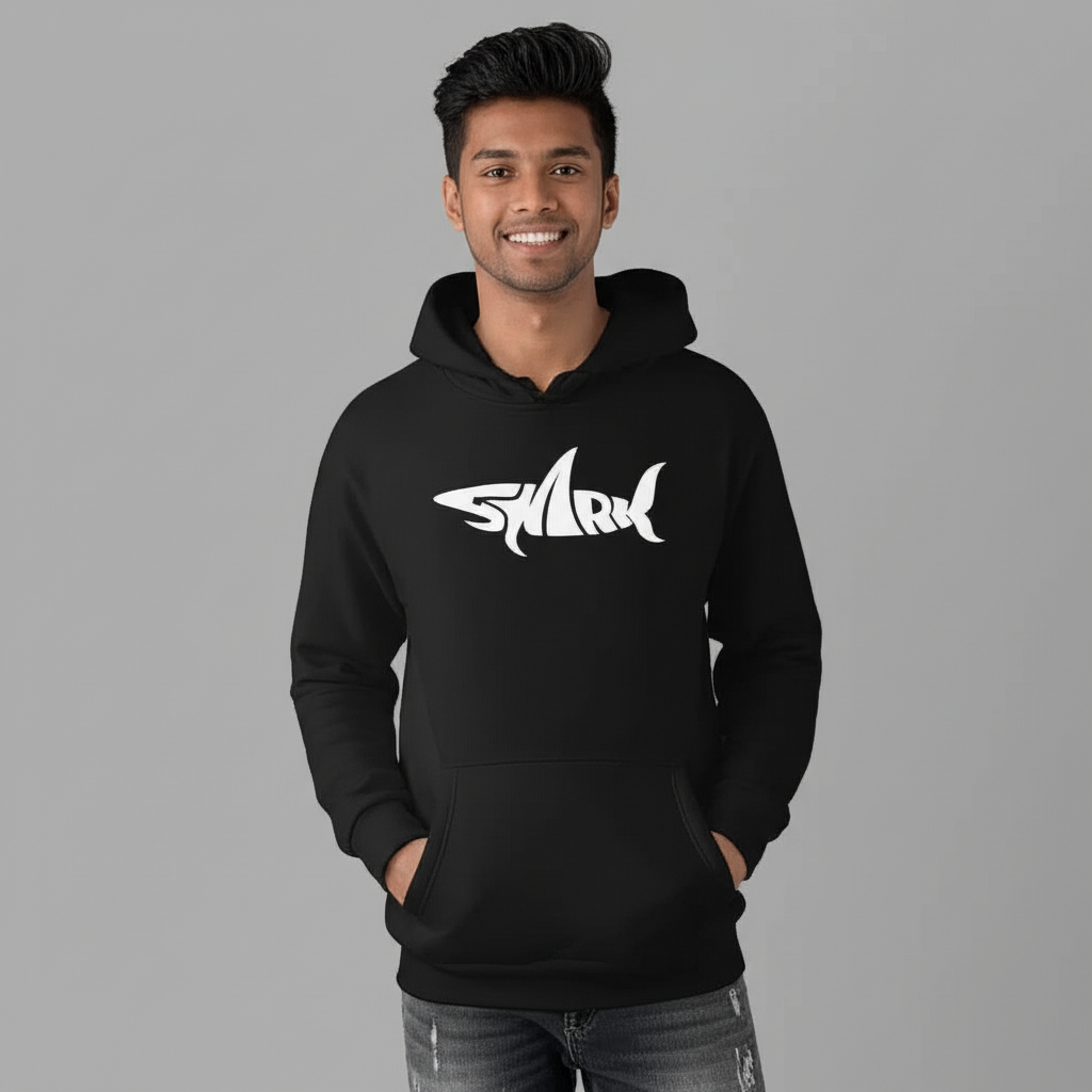 “Shark Instinct” Unisex Black Hoodie