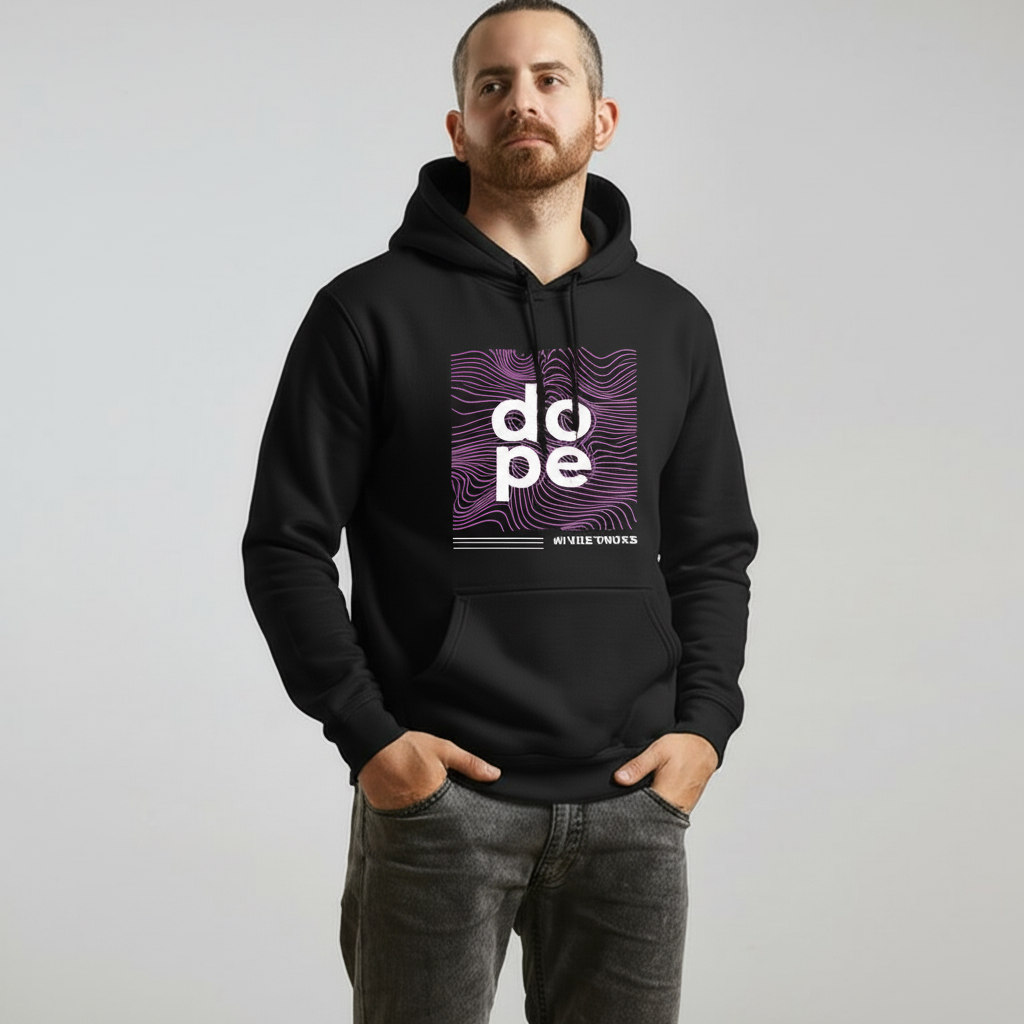 “Dope Streetwear” Black Unisex Hoodie
