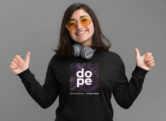 “Dope Streetwear” Black Unisex Hoodie