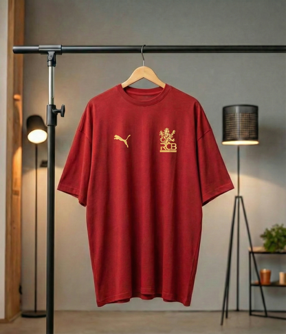 “RCB Pride” Unisex Red Oversized Tee