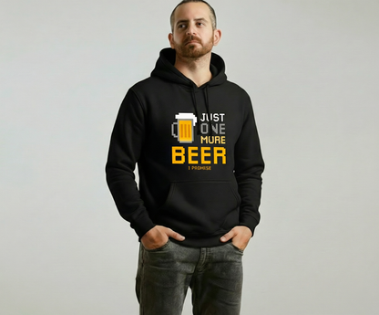 "Just One More Beer" Unisex Black Hoodie