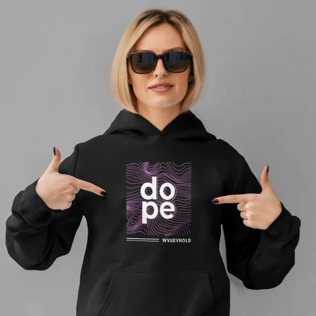 “Dope Streetwear” Black Unisex Hoodie