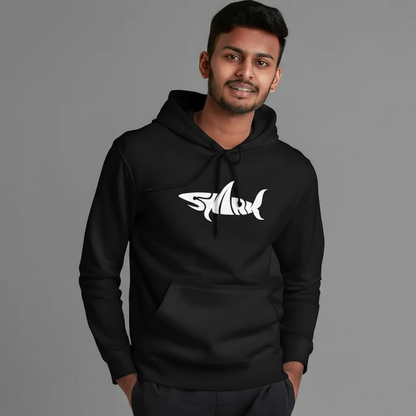 “Shark Instinct” Unisex Black Hoodie