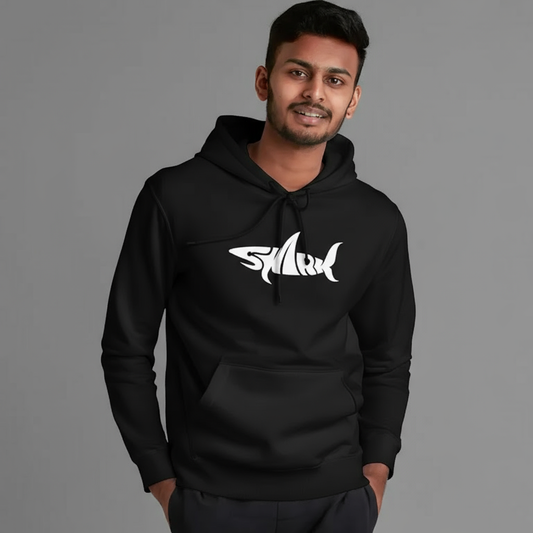 “Shark Instinct” Unisex Black Hoodie