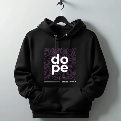 “Dope Streetwear” Black Unisex Hoodie